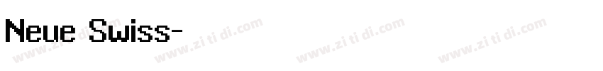 Neue Swiss字体转换